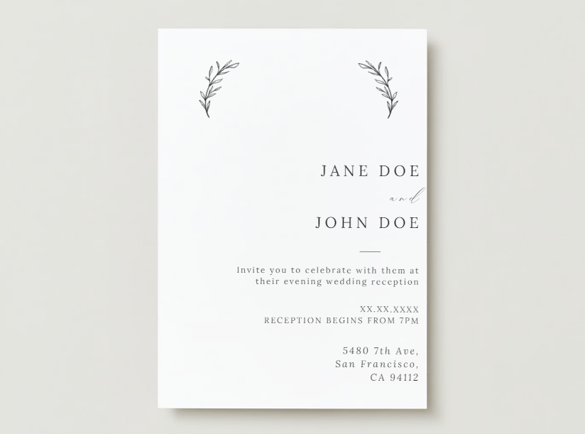 Wedding Invitation Template