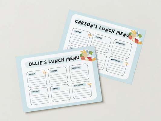 My School Lunch Planner